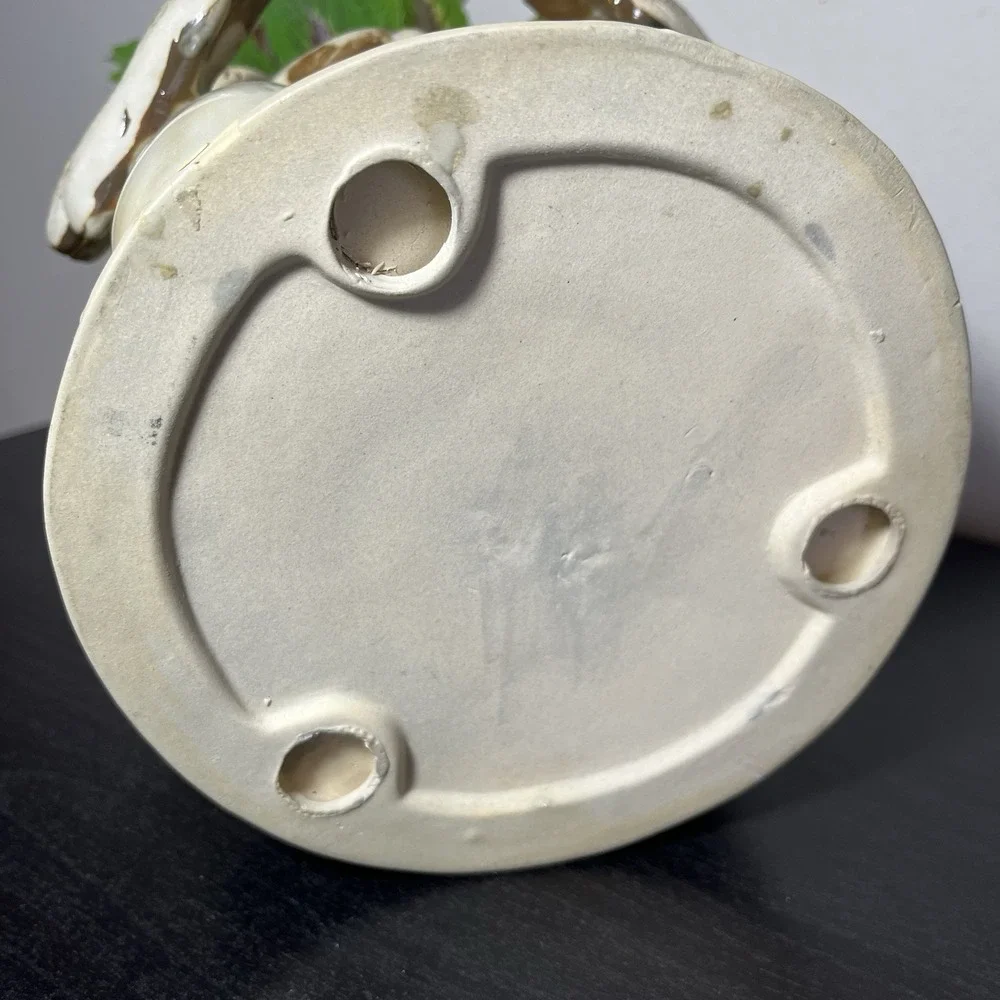 Ceramic Pottery Circle Of Angels Candle Holder‎ Glazed Christmas Holiday Decor